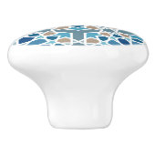 Moroccan Tile Pattern Keramische Knop (Zijkant)