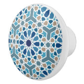 Moroccan Tile Pattern Keramische Knop (Rechts)