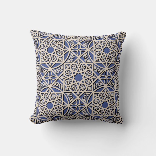 Moroccan Tile Pattern Kussen (Voorkant)