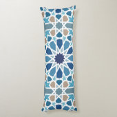 Moroccan Tile Pattern Lichaamskussen (Achterkant (Verticaal))
