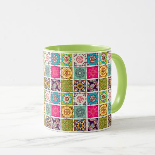 Moroccan Tile Pattern Mok (Voorkant rechts)