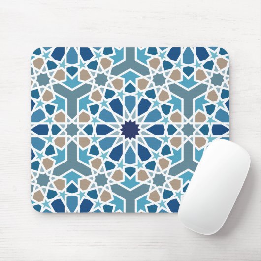 Moroccan Tile Pattern Muismat (Met muis)