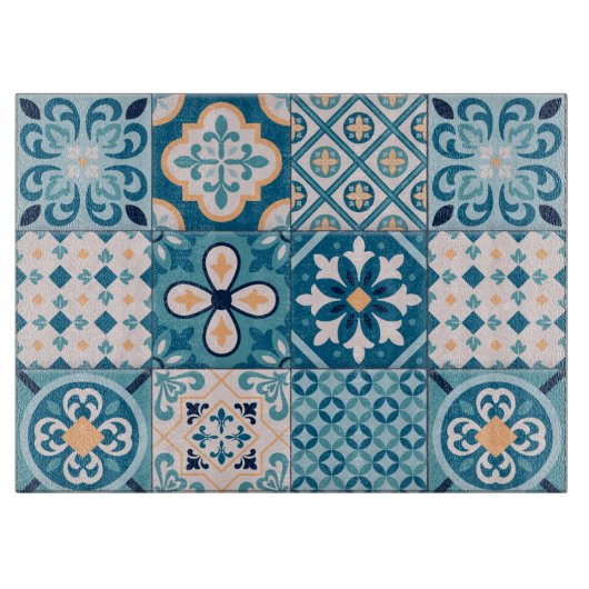 Moroccan Tile Pattern Snijplank (Voorkant)