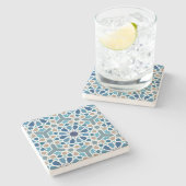Moroccan Tile Pattern Stenen Onderzetter (Zijkant)