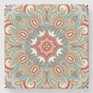 Moroccan Tile Pattern Stenen Onderzetter