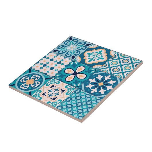 Moroccan Tile Pattern  Tegeltje (Zijkant)