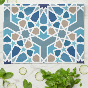 Moroccan Tile Pattern Theedoek