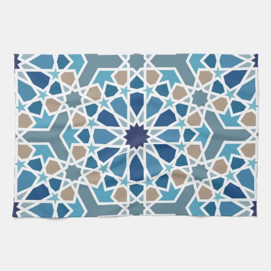 Moroccan Tile Pattern Theedoek (Horizontaal)