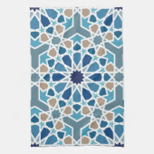 Moroccan Tile Pattern Theedoek (Verticaal)