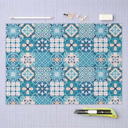 Moroccan Tile Pattern Tissuepapier (Craft)