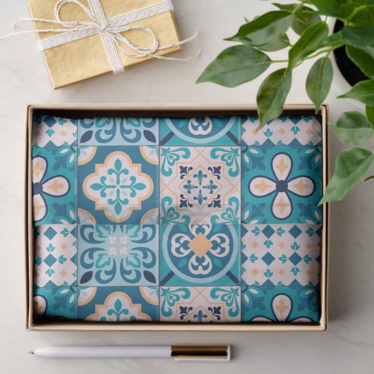 Moroccan Tile Pattern Tissuepapier (Geschenk)