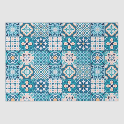 Moroccan Tile Pattern Tissuepapier (Voorkant)