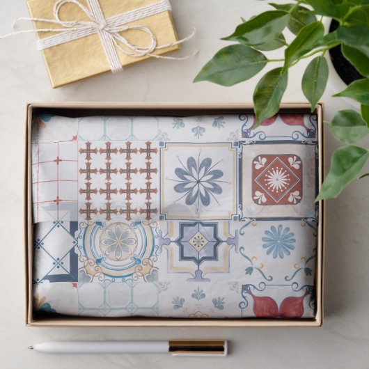 Moroccan Tile Pattern Tissuepapier (Geschenk)