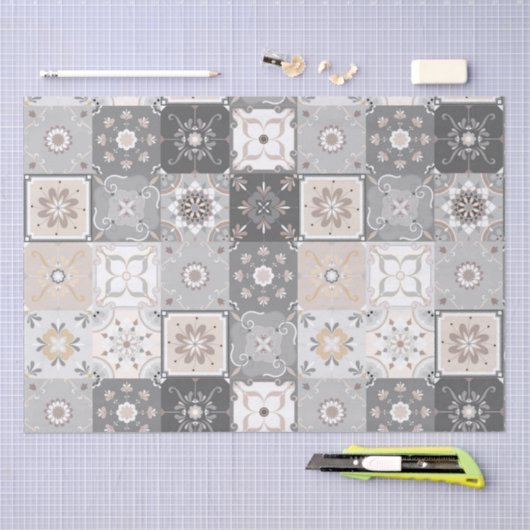 Moroccan Tile Pattern Tissuepapier (Craft)