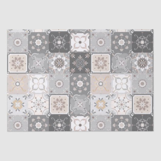 Moroccan Tile Pattern Tissuepapier (Voorkant)