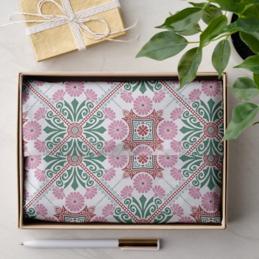 Moroccan Tile Pattern Tissuepapier (Geschenk)
