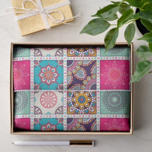 Moroccan Tile Pattern Tissuepapier (Geschenk)