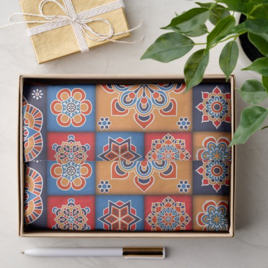 Moroccan Tile Pattern Tissuepapier (Geschenk)