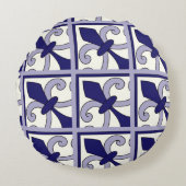 Moroccan Tiles Pattern #2 Rond Kussen (Voorkant)
