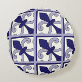 Moroccan Tiles Pattern #2 Rond Kussen (Achterkant)