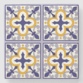 Moroccan Tiles Pattern #2 Stenen Onderzetter (Voorkant)