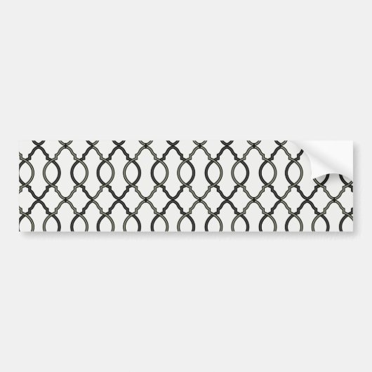 Moroccan Trellis Patter Bumpersticker (Voorkant)
