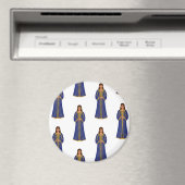 Moroccan Woman in Caftan Pattern Magneet (Insitu (Vaatwasser))