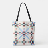 Moroccan Zelije!Moroccan Zell Tote Bag (Achterkant)