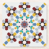 Moroccan Zelije!Moroccan Zellige Kartonnen Onderzetters (Voorkant)