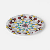 Moroccan Zelije!Moroccan Zellige Papieren Bordje (Gekanteld)