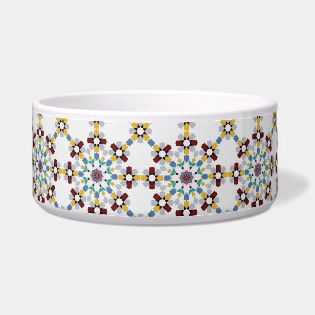 Moroccan Zelije!Moroccan Zellige Voerbakje (Voorkant)
