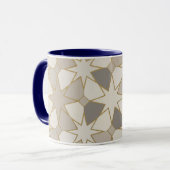 Moroccan Zellige Geometric Pattern Cup Mok (Voorkant links)