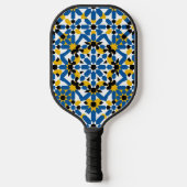 Moroccan Zellige Geometric Pattern Professional Pickleball Paddle (Voorkant)