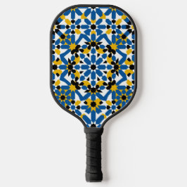 Moroccan Zellige Geometric Pattern Professional Pickleball Paddle