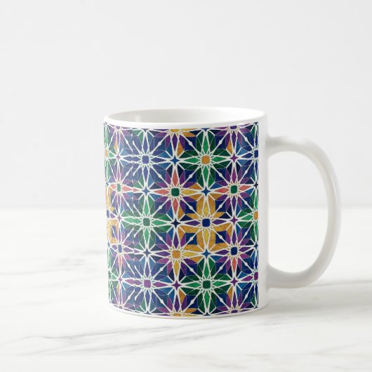 Moroccan Zellige Geometric Tile Pattern  Koffiemok (Rechts)