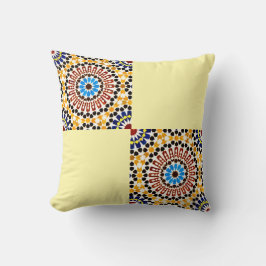 Moroccan Zellige Harmony Throw Pillow Kussen