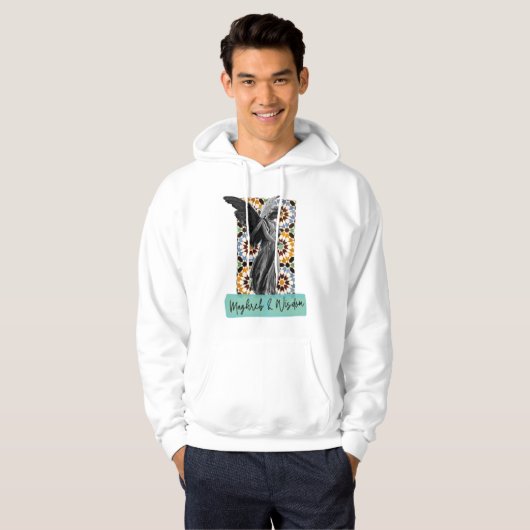 Moroccan Zellij Hoodie | Tijdloze Tegel-geïnspiree (Voorkant volledig)