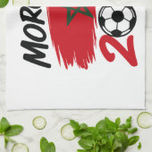 Morocco 2026 Soccer Fan Football Supporter Pride  Theedoek (Gevouwen)