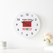 Morocco and Moroccan Flag with Your Name Grote Klok (Huis)
