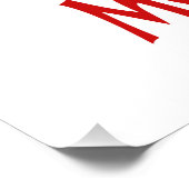 Morocco and Moroccan Flag with Your Name Perfect Poster (Hoek)