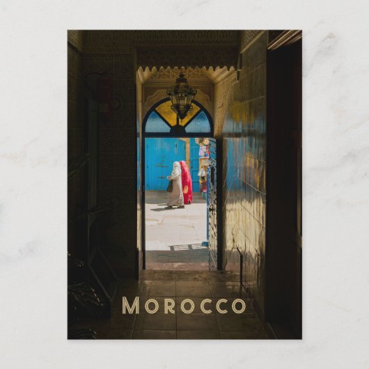 Morocco authentic Medina street photo Briefkaart (Voorkant)