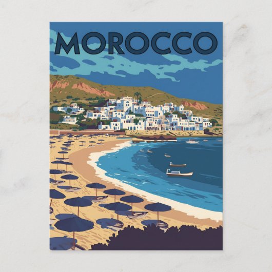 Morocco Coastal Town Briefkaart (Voorkant)