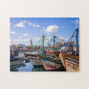 Morocco Colorful Fishing Boats of Essaouira Legpuzzel