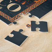 Morocco Desert Illustration Travel Art Vintage Legpuzzel (Zijkant)