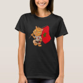 Morocco Fan Cat T-shirt (Voorkant)