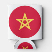 Morocco Flag Blikjeskoeler (Achterkant)