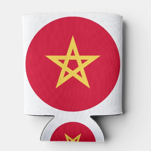 Morocco Flag Blikjeskoeler (Achterkant)