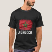 Morocco Flag For Moroccan T-shirt (Voorkant)