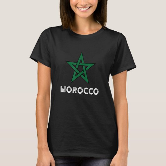 Morocco Flag men women kids Maroc Moroccan Flag T-shirt (Voorkant)