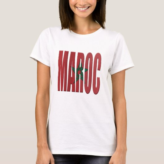 Morocco flag t-shirt (Voorkant)
